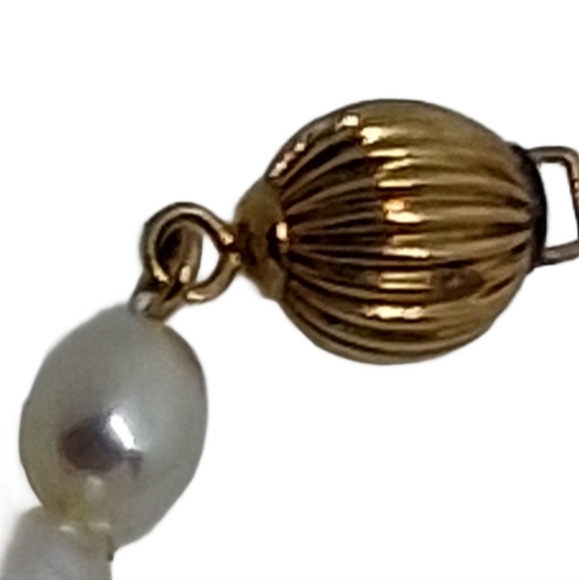 Luminous Freshwater Biwa Pearl Necklace - 14k Gold Filled Clasp - Picture 6 of 6